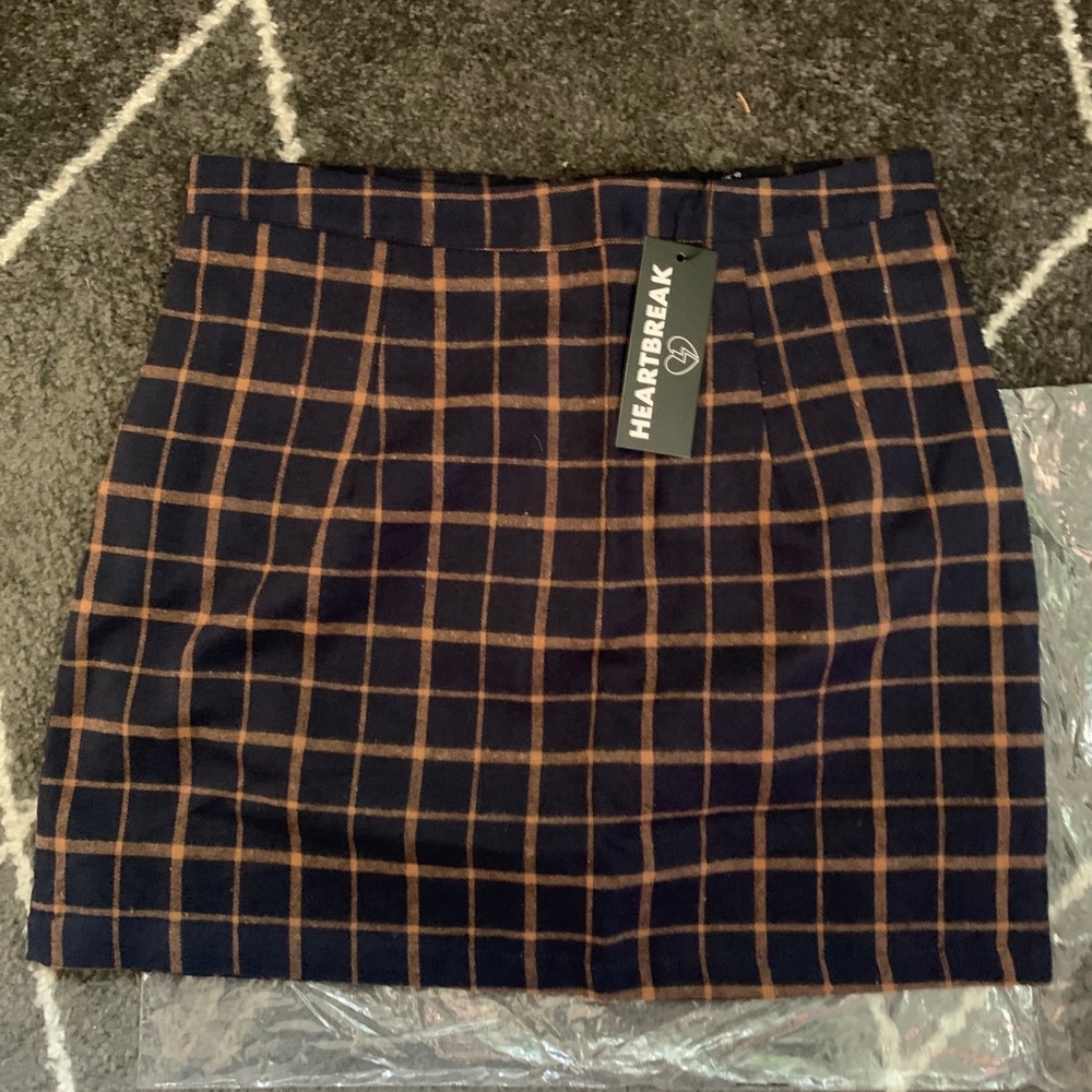 Plaid mini skirt